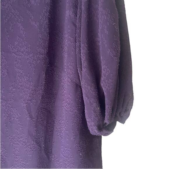 Mi Ami Women Size Small Dark Purple Romantic Fairy‎ Grunge Babydoll Top - Picture 4 of 10